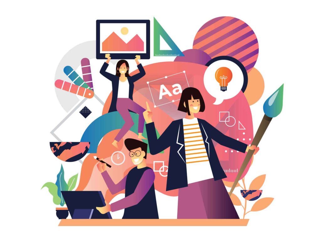 how to design graphics for website